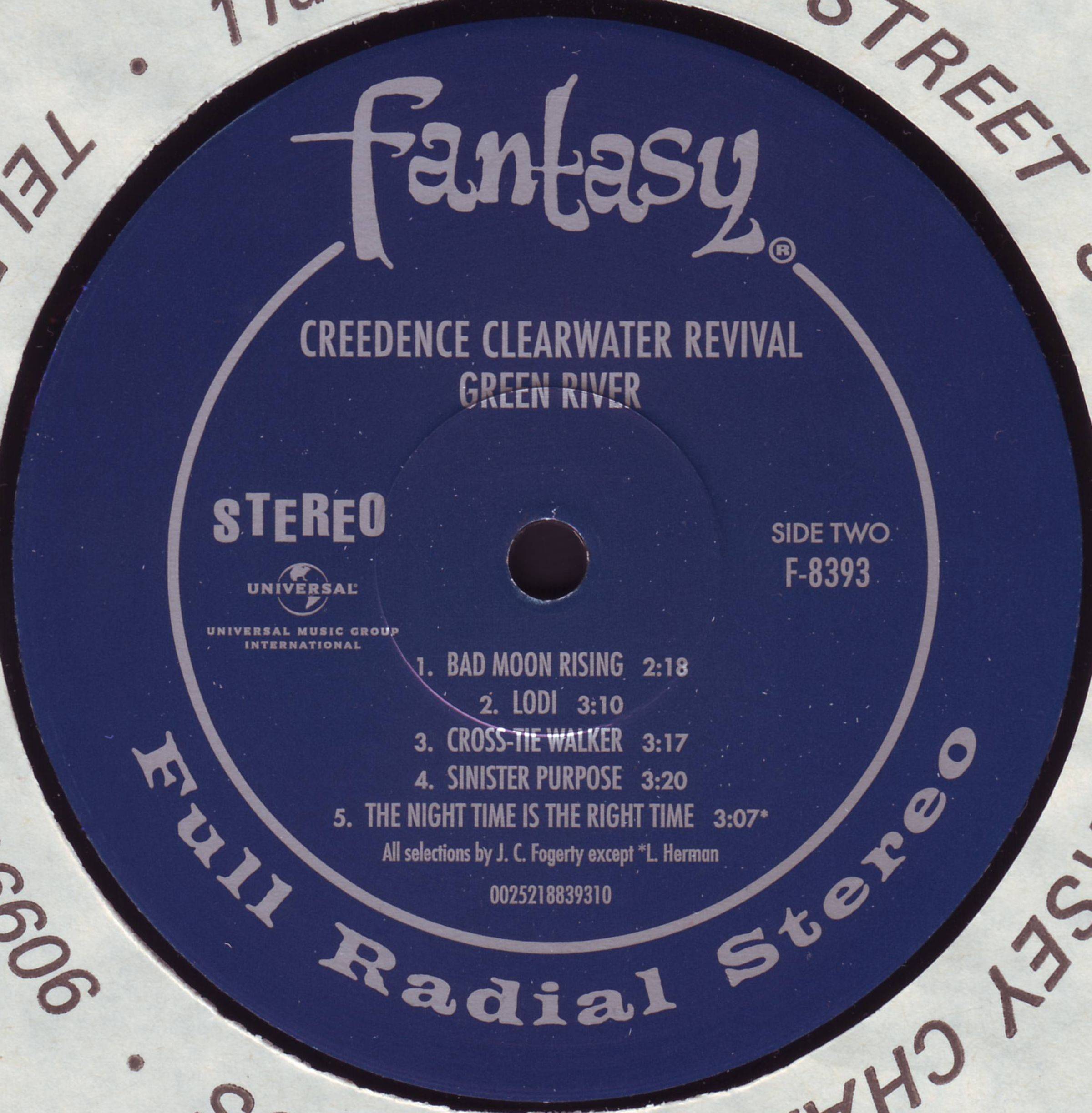 Creedence Clearwater Revival Green River [lp label b uk]